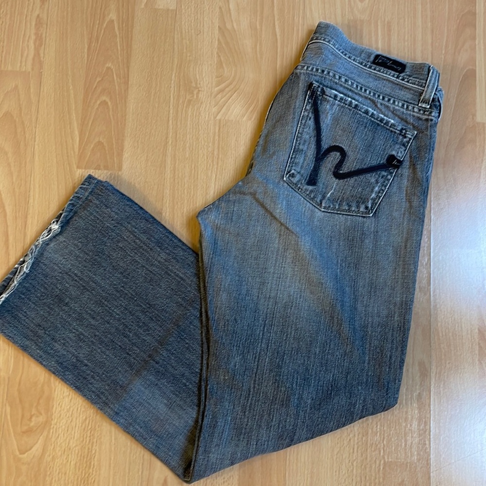 Citizens of Humanity “Evan’s” men’s gray distressed relaxed jeans size 33